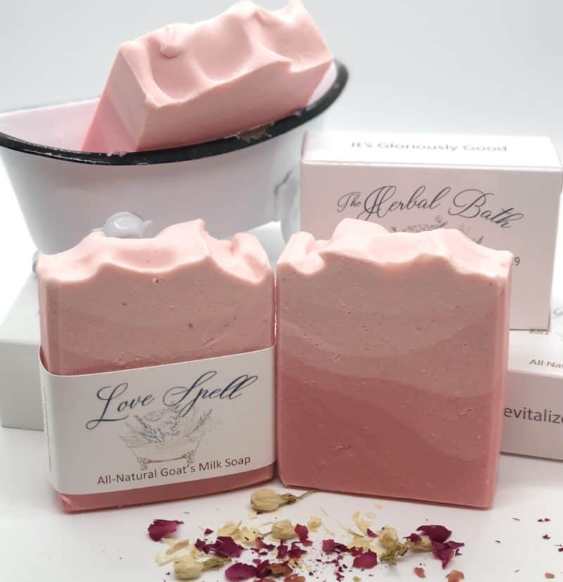 Love Spell Soap VIctoria secret type fragrance Goat's Milk Soap