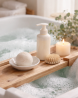 bath bombs and bubble bath