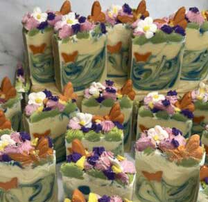 Butterfly Garden Goat milk Soap
